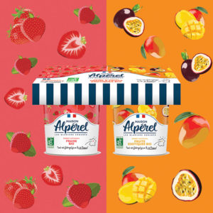 Sorbets artisanaux Fraise Bio et Fruits exotiques Bio