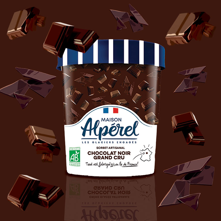 Sorbet artisanal Chocolat Grand Cru – Maison Alpérel