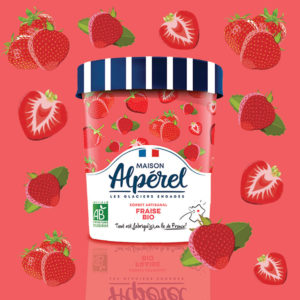 Sorbet artisanal Fraise Bio