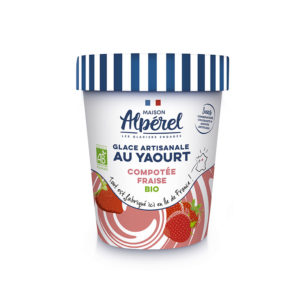 Glace Yaourt compotée de Fraise Bio