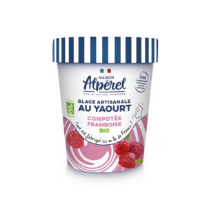 Glace Yaourt compotée de Framboise Bio